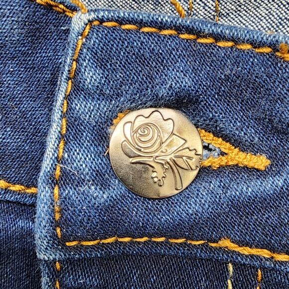 Enjoy Denim Jeans Womens 20 Blue High Rise Crop Capri Skinny Leg Stretch Denim - Picture 3 of 16